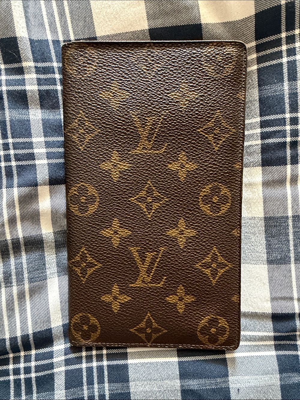Louis Vuitton Brown/Gold Monogram Tall Card Case